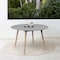 Armen Living Sydney Outdoor Patio Round Dining Table in Light Eucalyptus and Gray Stone 840254335943 - alternate 7